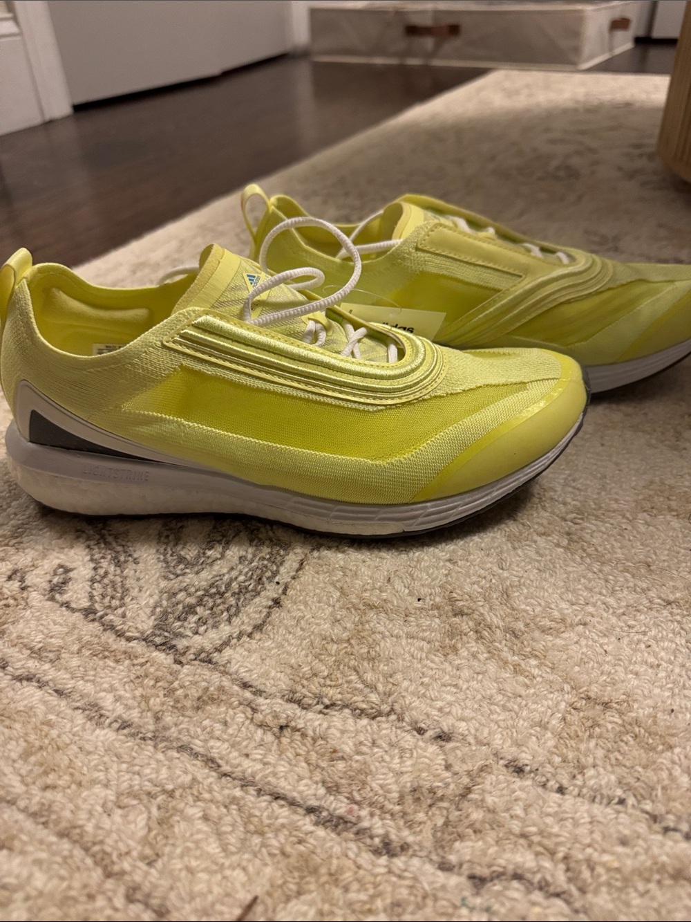 Adidas by Stella McCartney Neon Yellow Performance Sneakers